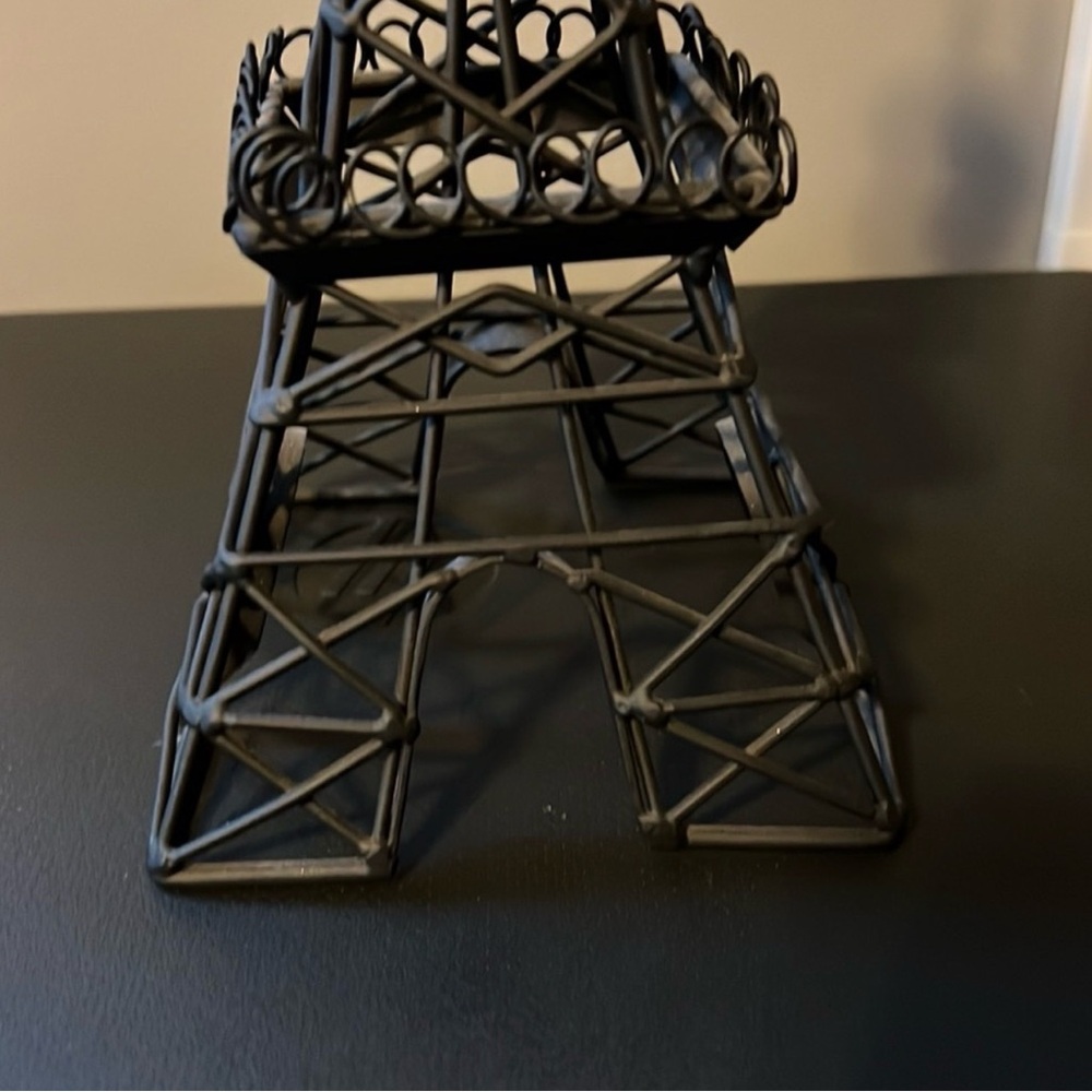 Eiffel Tower Home Accent Decor Metal with Matte Black Finish 12”x 4.5” - Picture 5 of 8